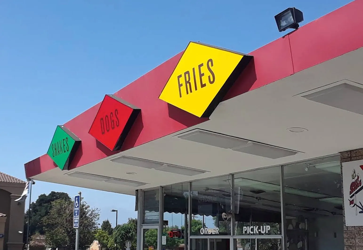 Rhombi in the real signage