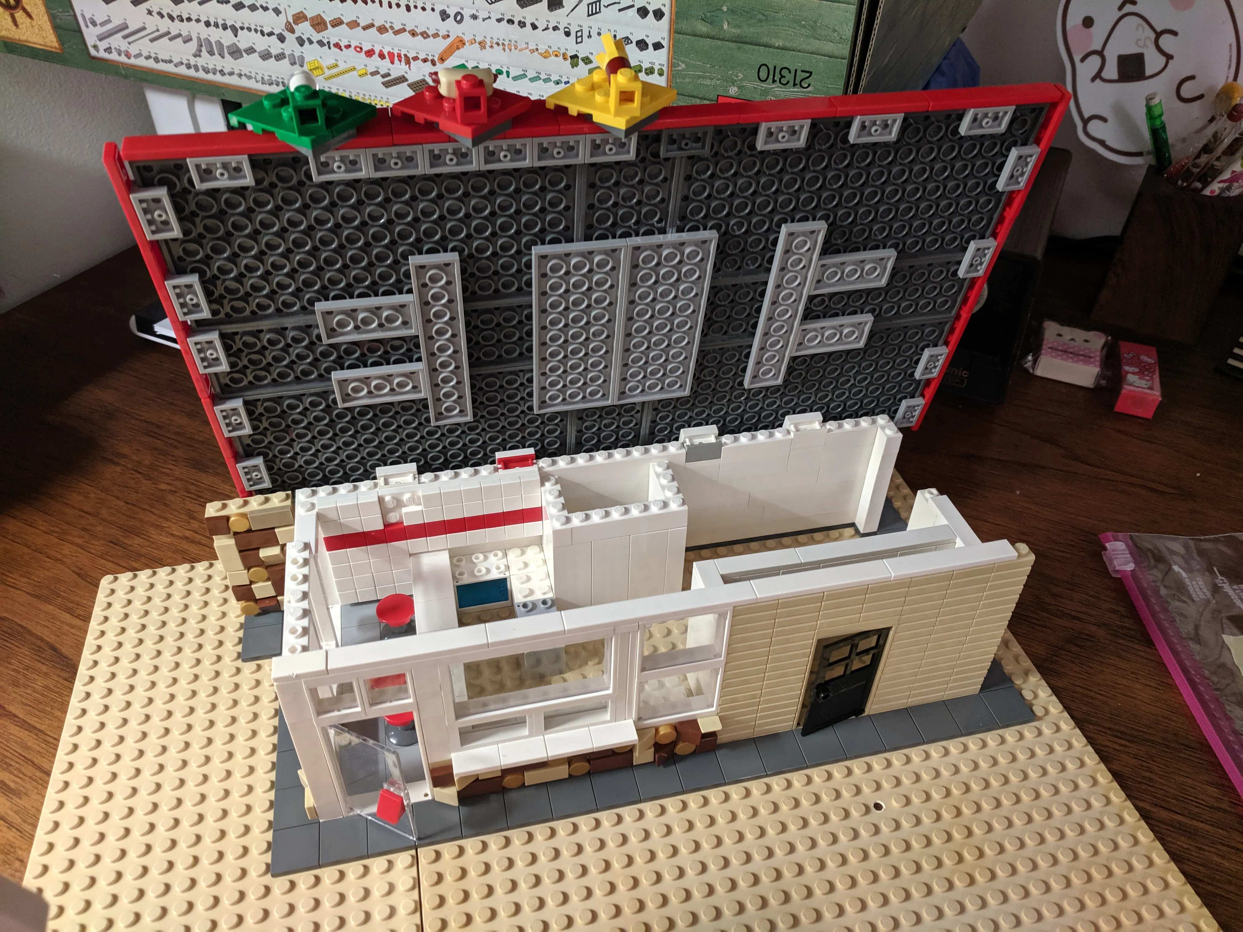 Open roof from the front