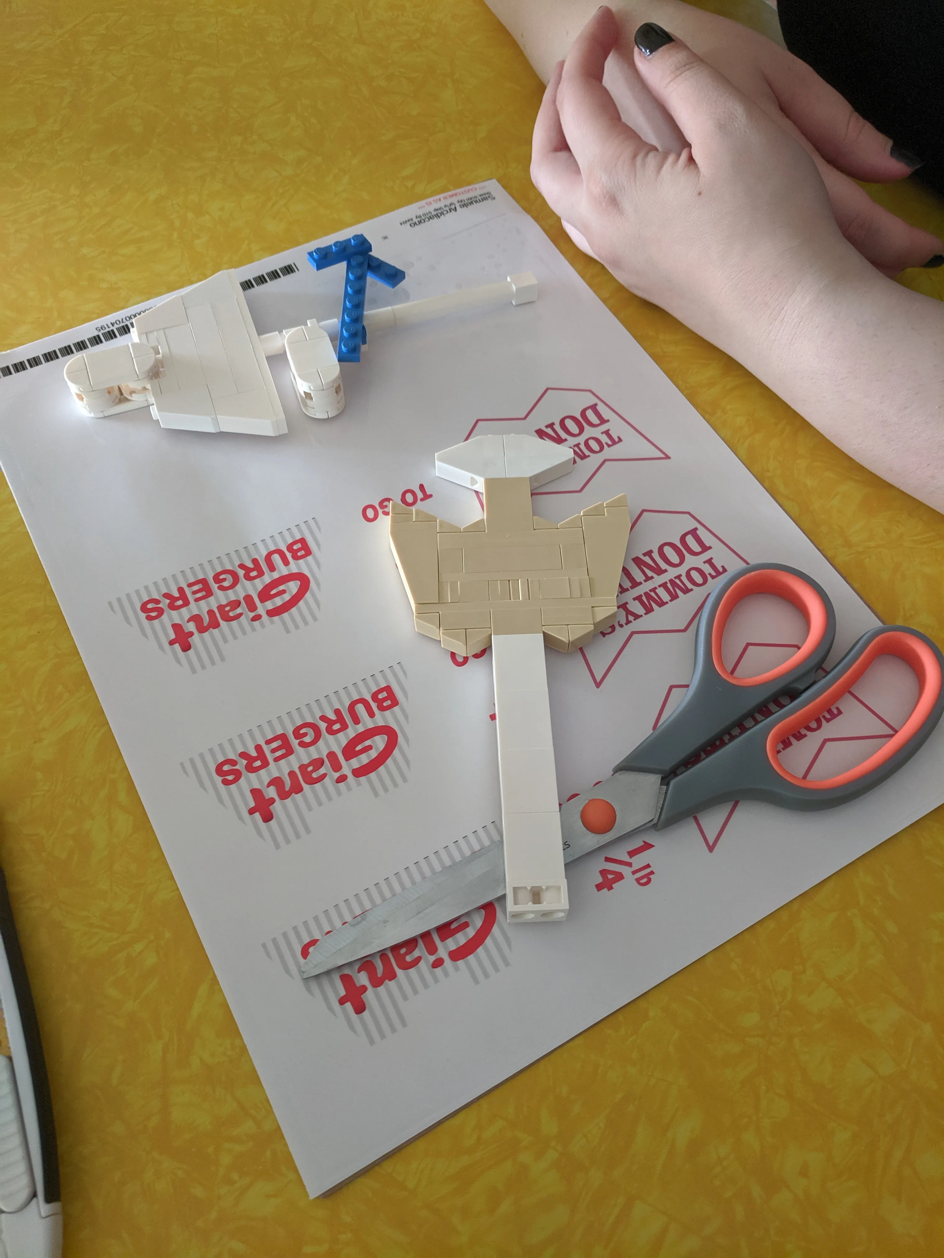 Sheet of custom vinyl stickers