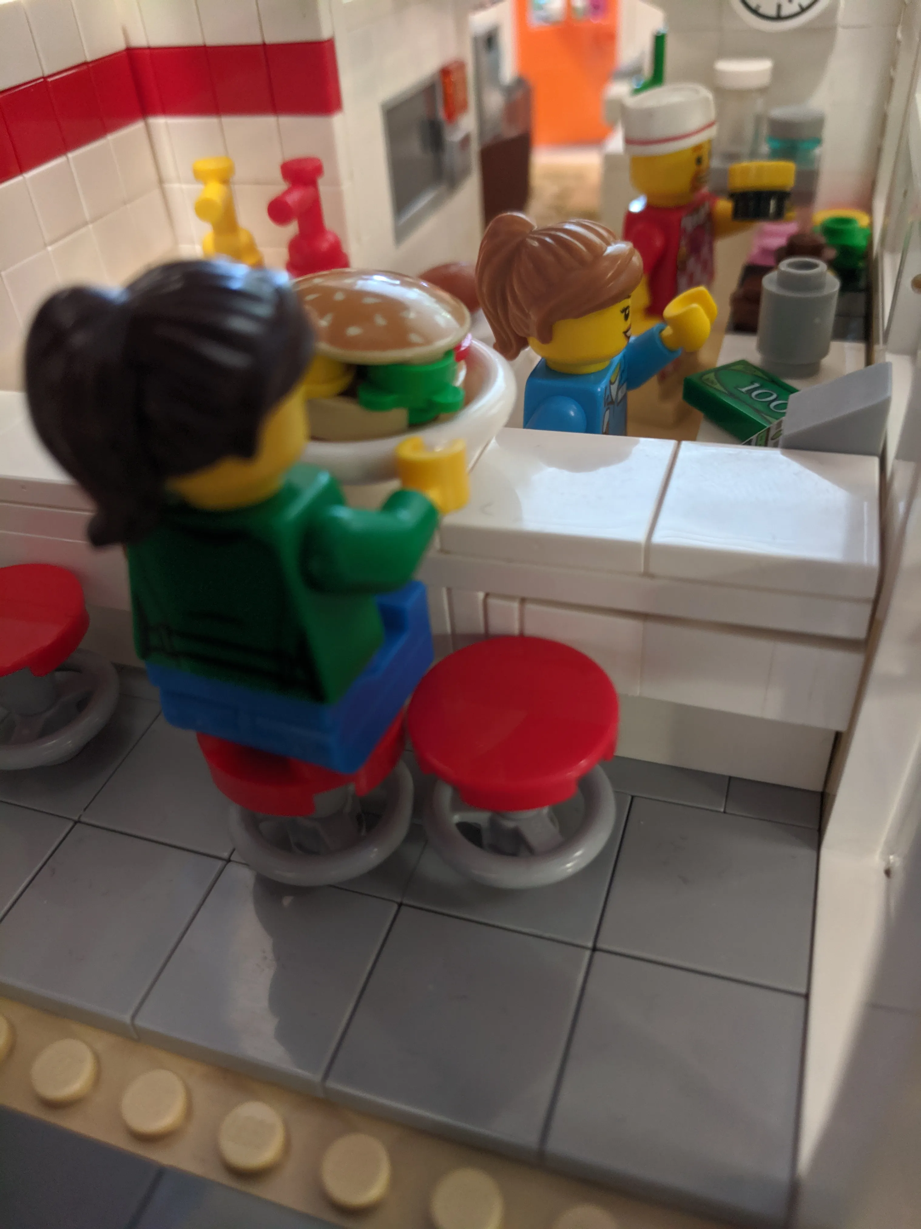The Lego version of the red stools